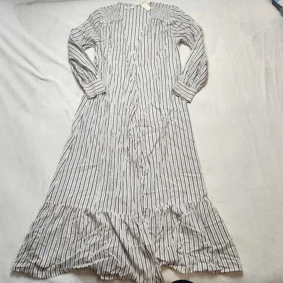 New (missing tie) Women's S By Anthropologie stripe lightweight robe